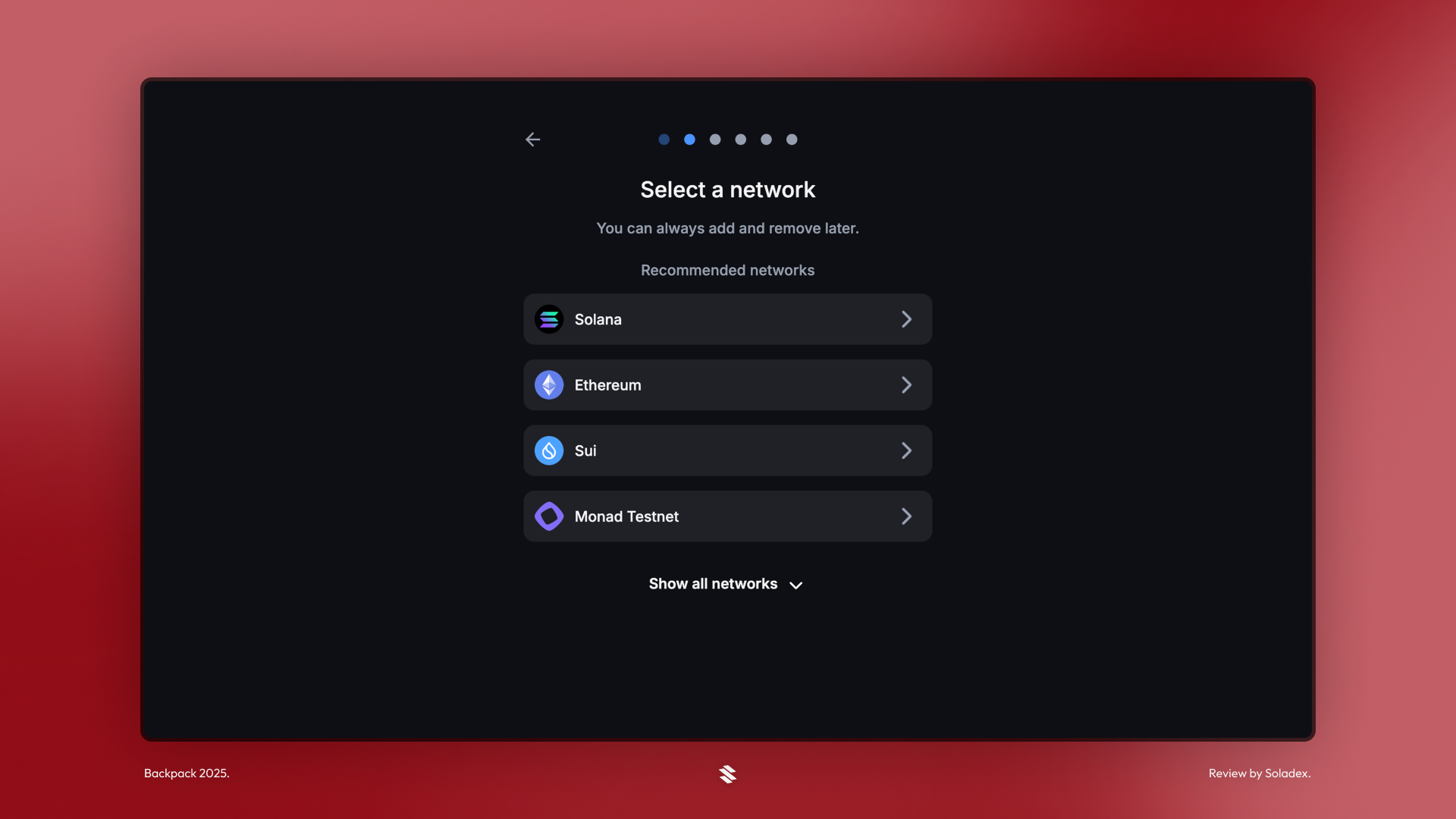 Backpack Wallet app with Monad blockchain integration